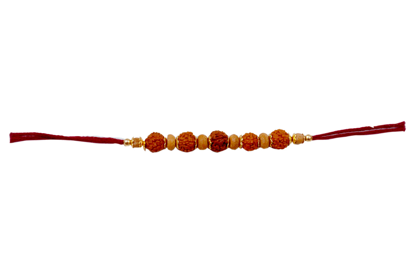 12 Rakhis - Bulk Rakhis - 5 Beads - Pack of 12