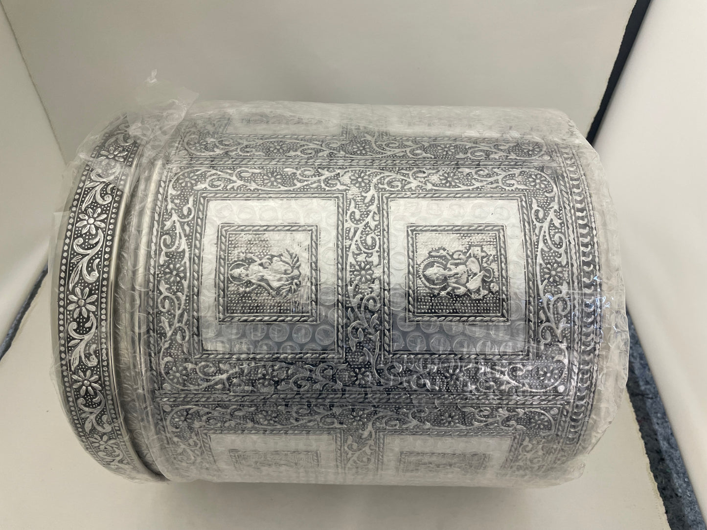 Gujarati Wedding Matli Dabba set (SS Dabba with Oxidised / Mino covers)