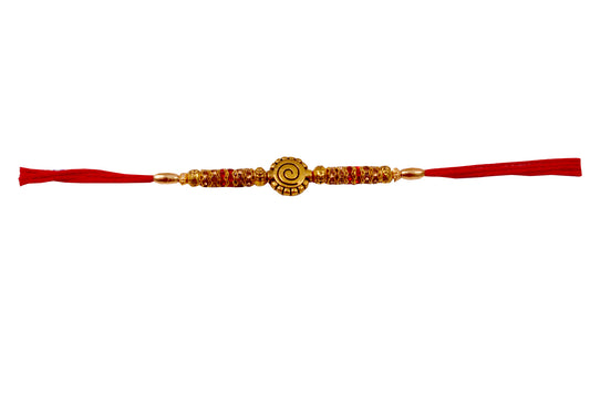 12 Rakhis - Bulk Rakhis - Unique Antic brass rakhi - Pack of 12