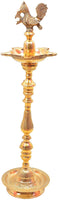 Brass Mahabharat Diya Inauguration Lamp for Pooja ( Size 48 ) Diwali Décor