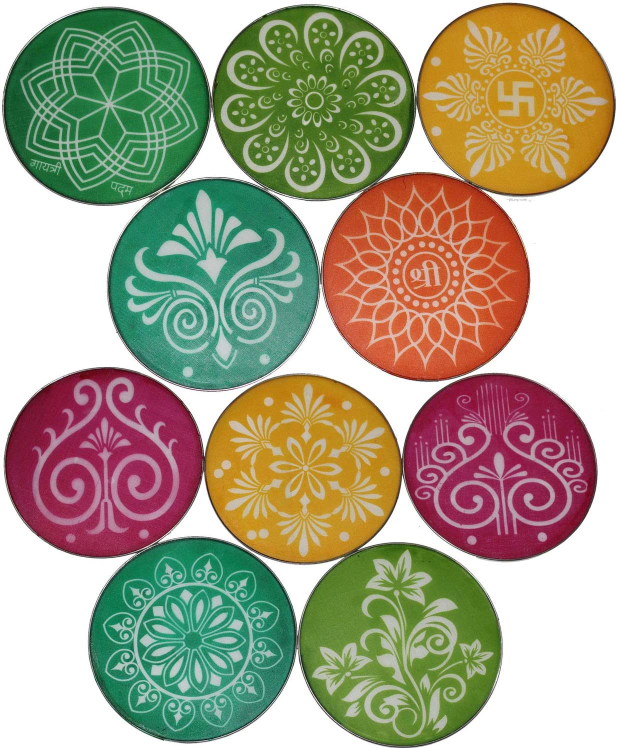 Ready to Draw Rangoli Making Kit (Rangoli Stencil 4pc)  Home Decor